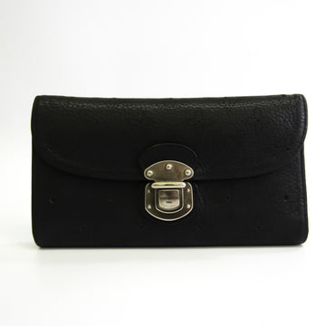 LOUIS VUITTON Mahina Amelia Wallet M58074 Women's Mahina Leather Long Wallet [tri-fold] Noir