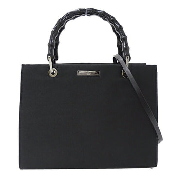 GUCCI bag ladies brand bamboo handbag black 002 1016