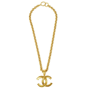 CHANEL 1994 Gold Chain Pendant Necklace 40305