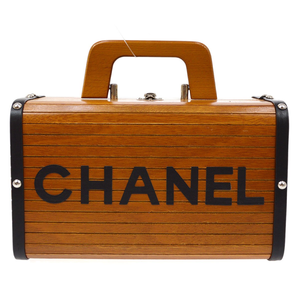 chanel wooden box bag