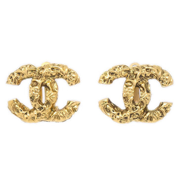 CHANEL 1993 Florentine CC Earrings Small 61362