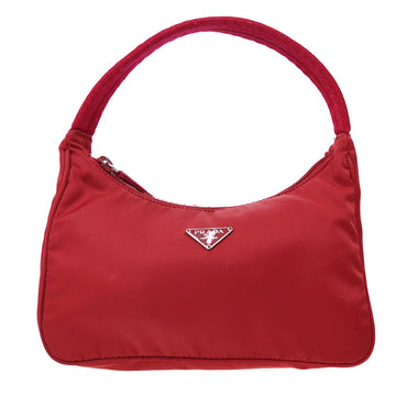 PRADA 28 Red Nylon Hobo Bag GS02301k