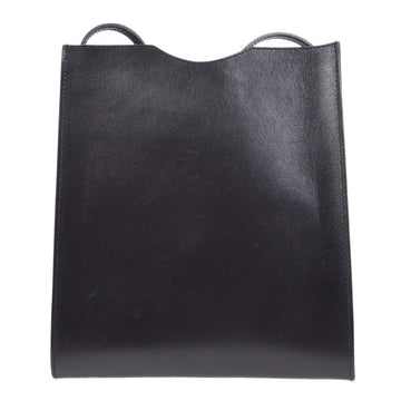 HERMES ONIMAITOU Cross Body Shoulder Bag Pochette Black Box Calf 71972