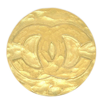 CHANEL Medallion Brooch Gold 94A 93393