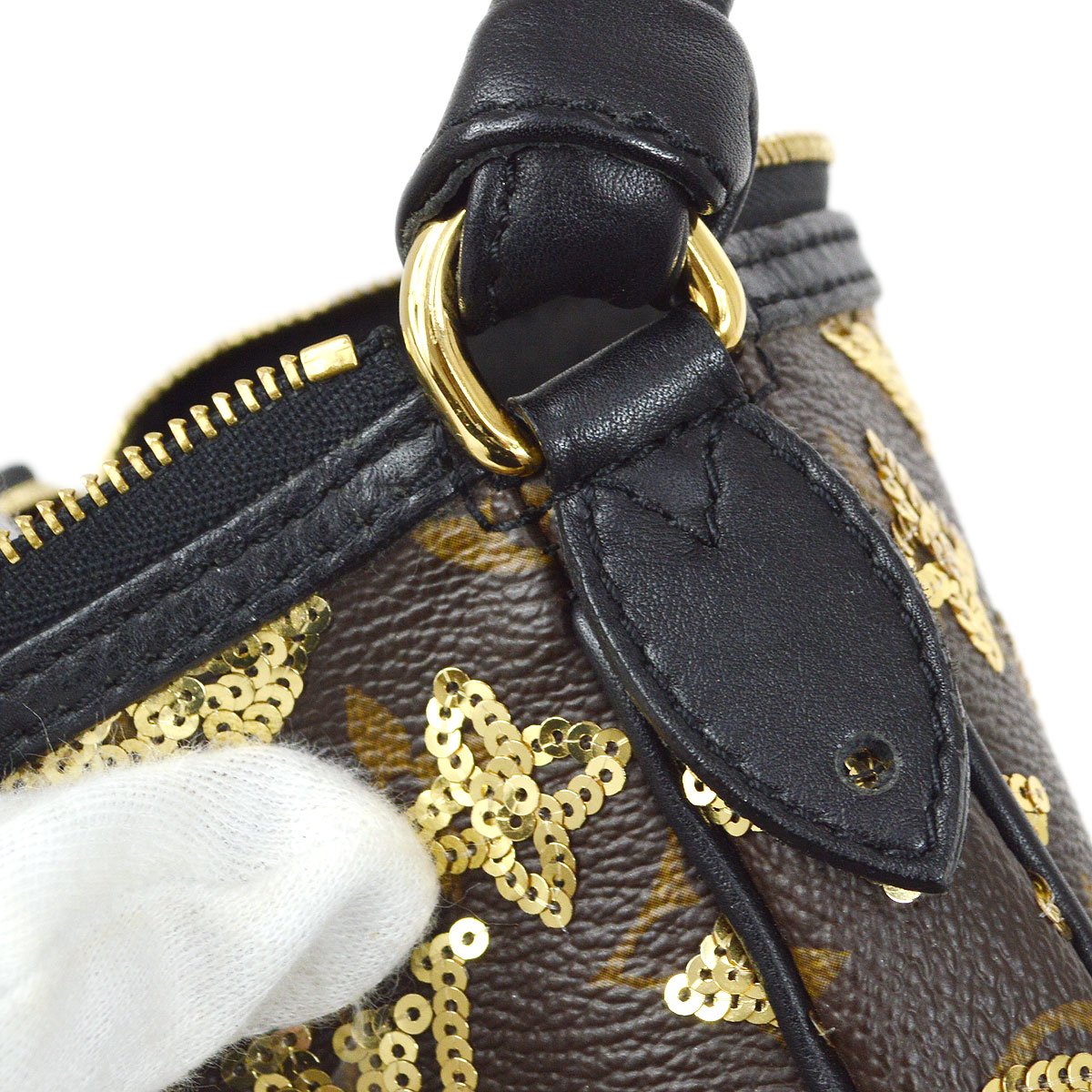 Louis Vuitton 2009 Mini Pochette Accessoires Hand Bag Eclipse M60125 83778