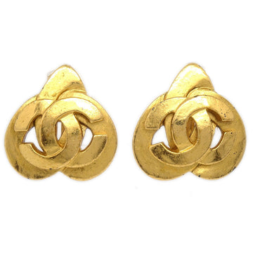 CHANEL Gold Earrings Clip-On 97P AK38048h