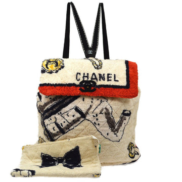 CHANEL 1994 Terry Cloth Backpack AK31353j