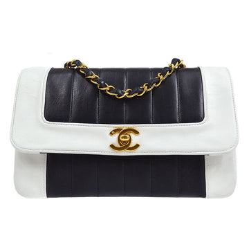 CHANEL CC Logos Hand Bag Purse White Caviar skin Leather 39606