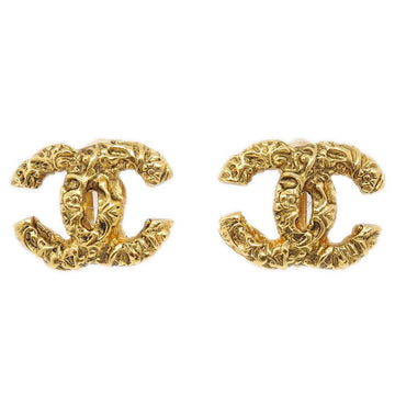 CHANEL 1993 Florentine CC Earrings Small 21181