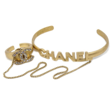 CHANEL Bangle Chain Ring #6 Gold 01C 12117