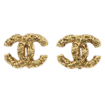 CHANEL 1993 Florentine CC Earrings Small 38941