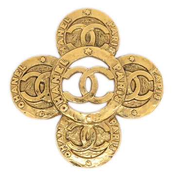 CHANEL 1993 Brooch Gold-Plated 1231 38957