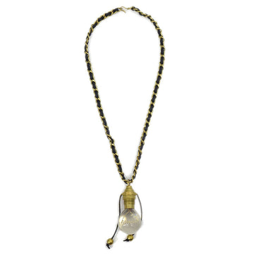 CHANEL 1994 Light Bulb Gold Chain Pendant Necklace