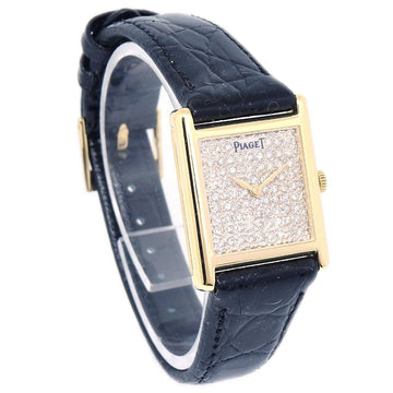 PIAGET Tradition Manual Wind Watch 18KYG Diamond 50022
