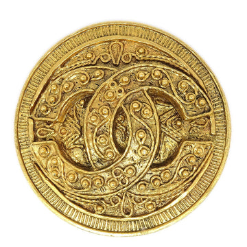 CHANEL★ Medallion Brooch Pin Gold 94A 43283