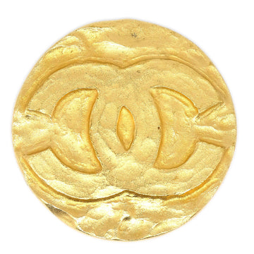 CHANEL Medallion Brooch Gold 94P 01717