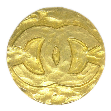 CHANEL Medallion Brooch Gold 95P 01719