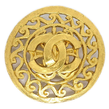 CHANEL★ Medallion Brooch Gold 95A 02579