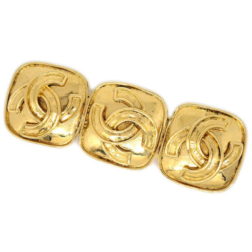 CHANEL★ Triple CC Logos Brooch Gold 94P 03830