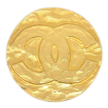 CHANEL 1994 Medallion Brooch Pin Gold 01174