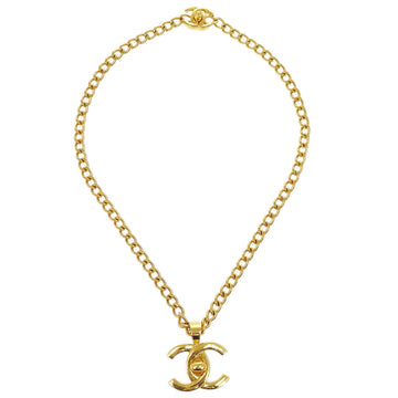 CHANEL 1997 CC Turnlock Gold Necklace 22529