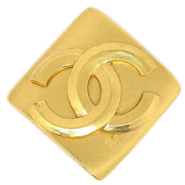 CHANEL 1996 Diamond Brooch Gold 44261