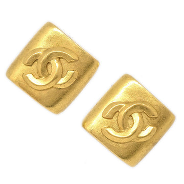 CHANEL 1996 Diamond CC Earrings 53182