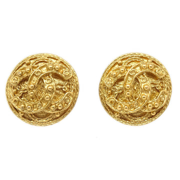 CHANEL 1994 Earrings Gold 63544