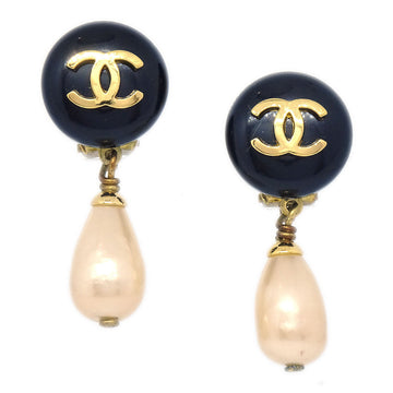 CHANEL Imitation Pearl Earrings 94P 63551