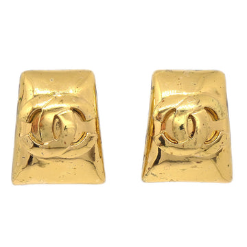 CHANEL 1997 Earrings Clip-On Gold 97P 63559