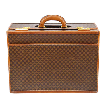 CELINE M08 Macadam Travel Bag Trunk Case Brown 74101