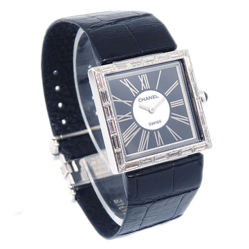 CHANEL 1989 Matelasse Watch 18KWG Diamond 52555