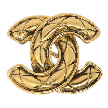 CHANEL Quilted CC Brooch Small 1153 94724