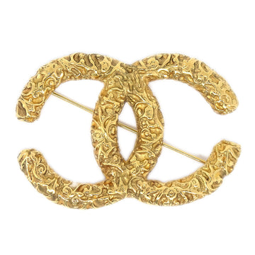 CHANEL CC Brooch Pin Gold 93A 64492