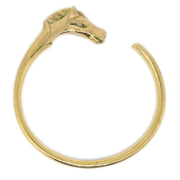 HERMES Cheval Horse Bangle Gold 14492