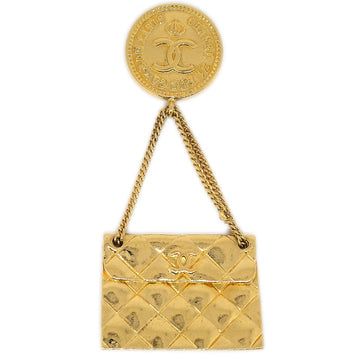 CHANEL★ Bag Brooch Pin Gold 25 65490
