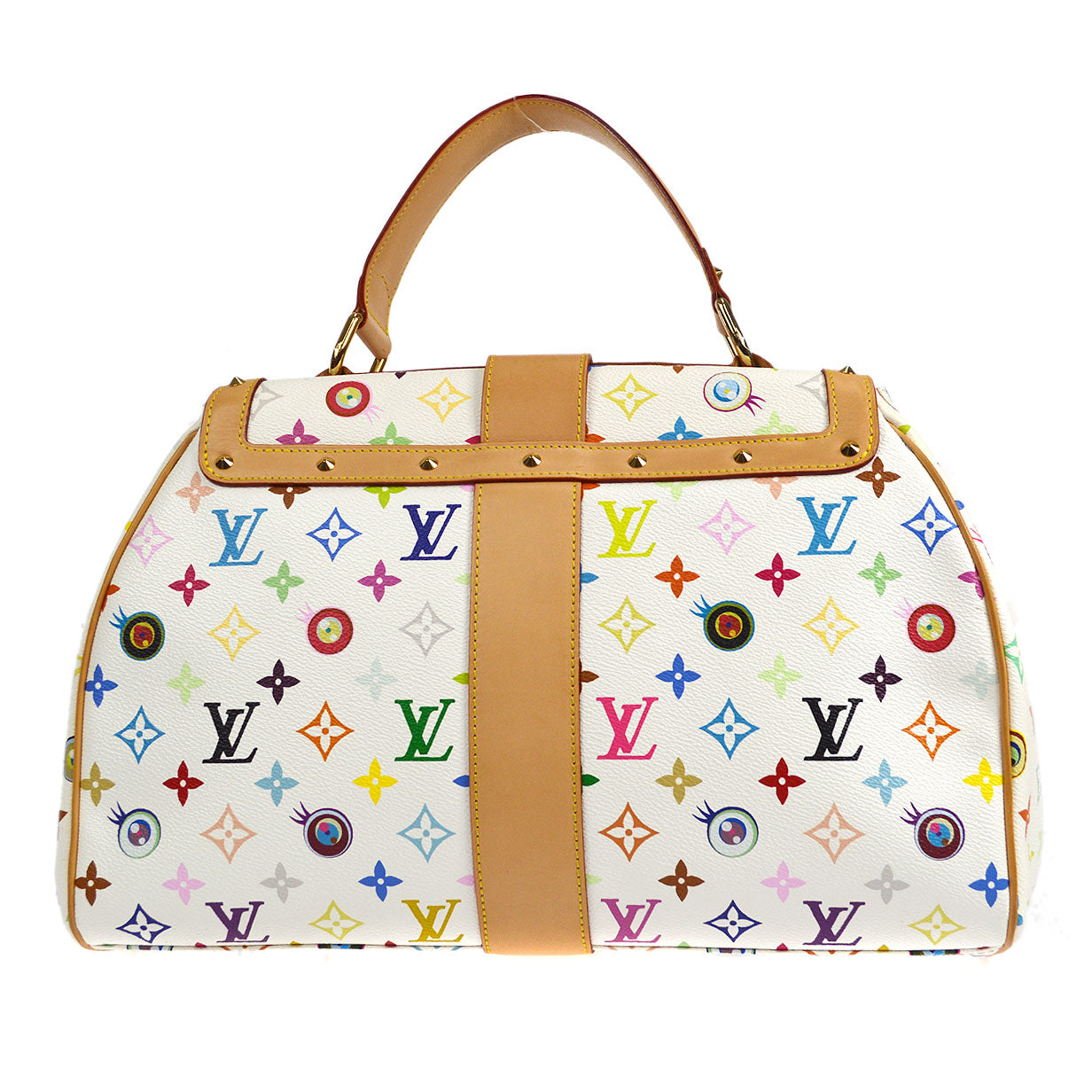 Louis Vuitton Monogram Multicolor Sac Retro GM Blanc Eye Love You