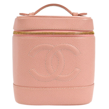 CHANEL Cosmetic Vanity Handbag Pink Caviar 56381