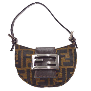 Fendi Vintage Zucca Devil Trapezio - Brown Handle Bags, Handbags