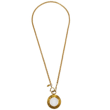 CHANEL 1993 Loupe Gold Chain Necklace 3026 27341