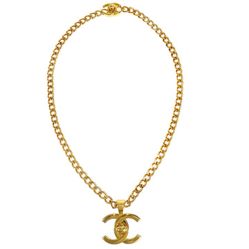 CHANEL 1997 CC Turnlock Gold Chain Necklace 97P 27332