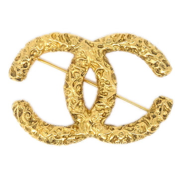 CHANEL CC Brooch Pin Gold 93A 27140