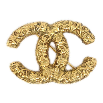 CHANEL CC Brooch Pin Gold 93A 27411