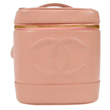 CHANEL★ 2003-2004 Timeless Vanity Handbag Pink Caviar 48639