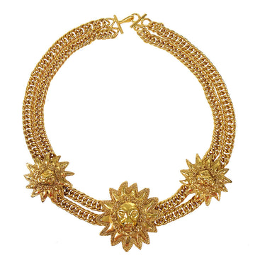 CHANEL Lion Gold Chain Pendant Necklace 26331