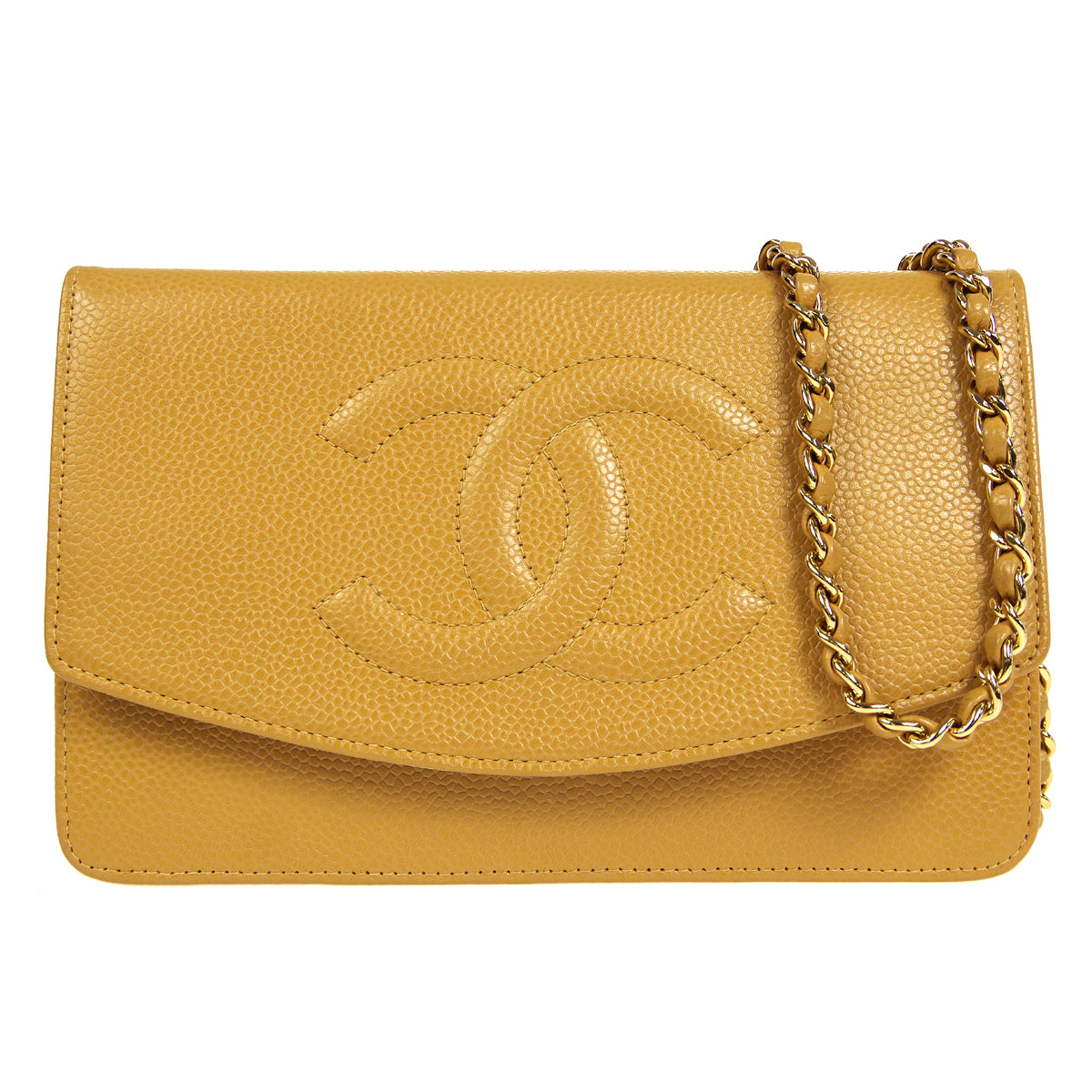 chanel brown clutch purse
