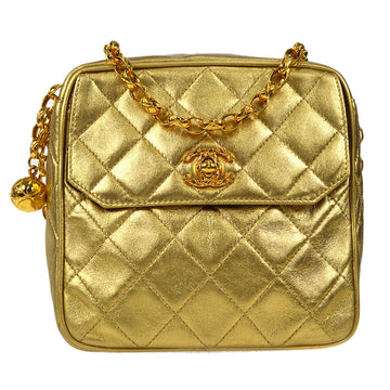 CHANEL Bijou Chain Shoulder Bag Gold Lambskin 53390