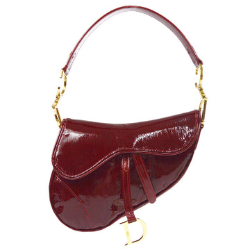 Christian Dior 2000 Trotter Saddle Handbag Bordeaux 27602