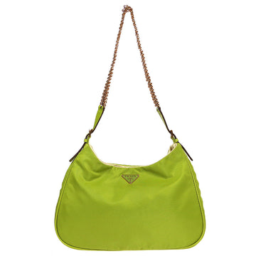 PRADA * Chain Shoulder Bag Green 66333