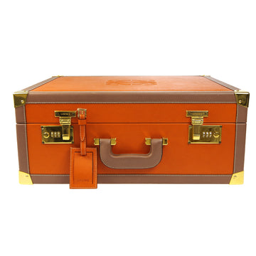 LOEWE Trunk Luggage Bag Orange 87146